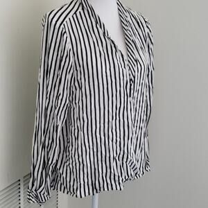 NWOT Zara European Faux Wrapped Blouse